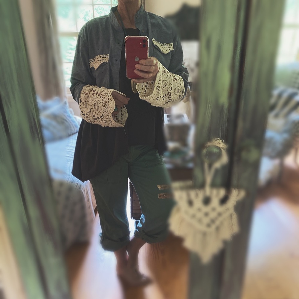 Jacket Macramé  Sleeve & wrap necklace HP🌵 - Picture 16 of 16
